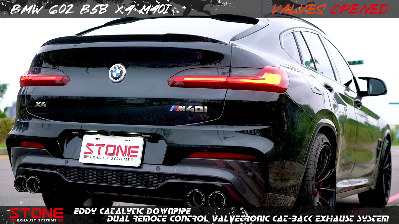 BMW G02 B58 X4 M40i Stone Eddy Cat DP + Valvetronic Exhaust System
