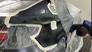 Подготовка к покраске крыла и двери BMW X6 E71