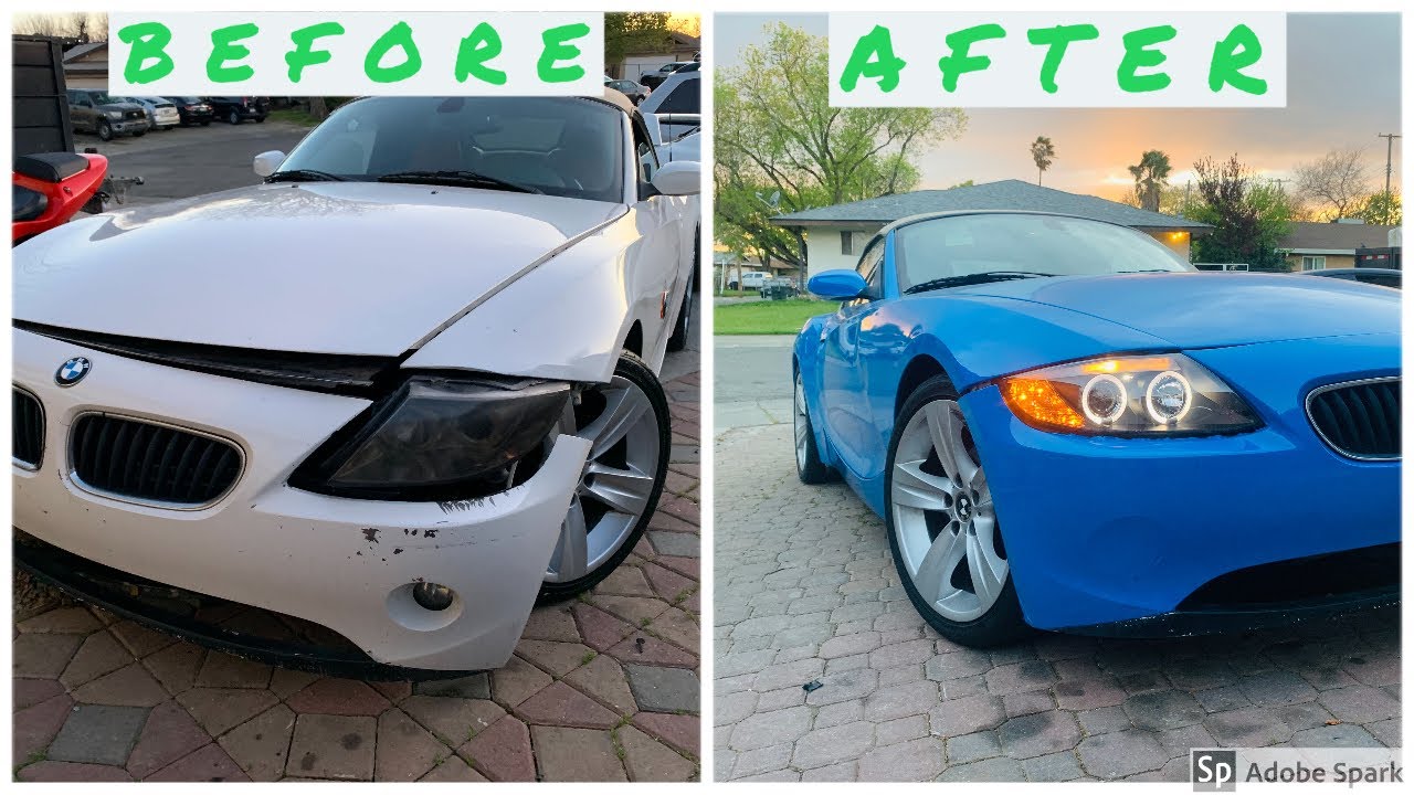 BMW Z4 Wrap+Headlights!!!! Our first time wrapping!?!?!