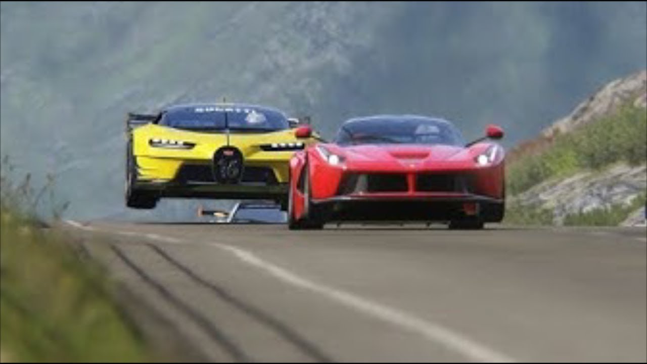 Battle Bugatti Veyron Super Sport vs Ferrari LaFerrari Racing at Nurburgring-Nordschleife