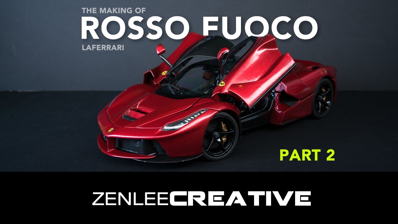 Custom 1/18 Rosso Fuoco HWE Ferrari LaFerrari [PART 2 – Repaint]