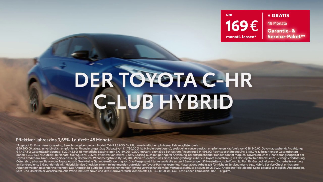 Die Toyota Team Austria Modelle – Toyota C-HR C-LUB Hybrid