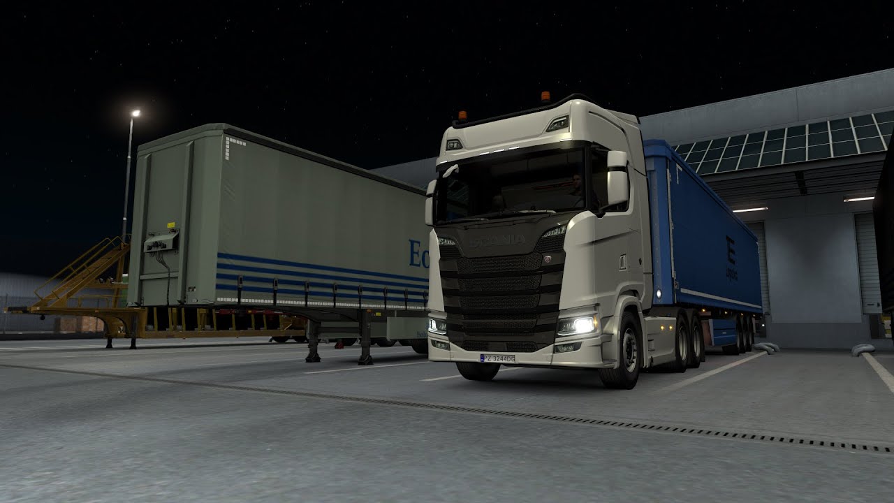 Euro Truck Simulator 2 車庫入れ