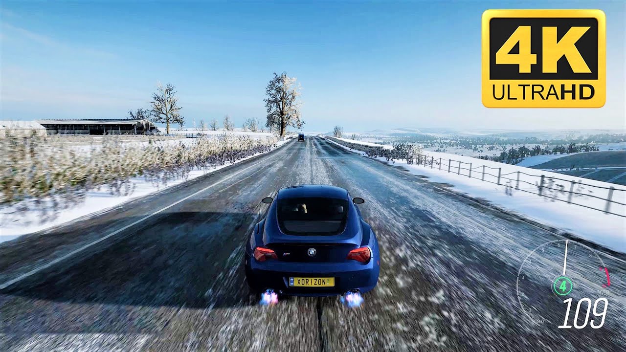 Forza Horizon 4 BMW Z4 tuning full stage snow road Gameplay PC  Max settings [4k Ultra HD 60FPS]