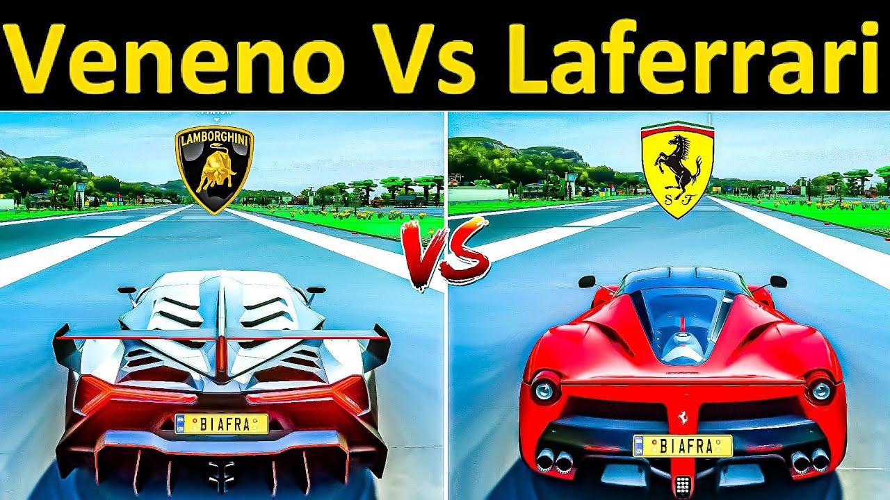 Forza Horizon 4 Drag Race: Lamberghini Veneno Vs Ferrari Laferrari