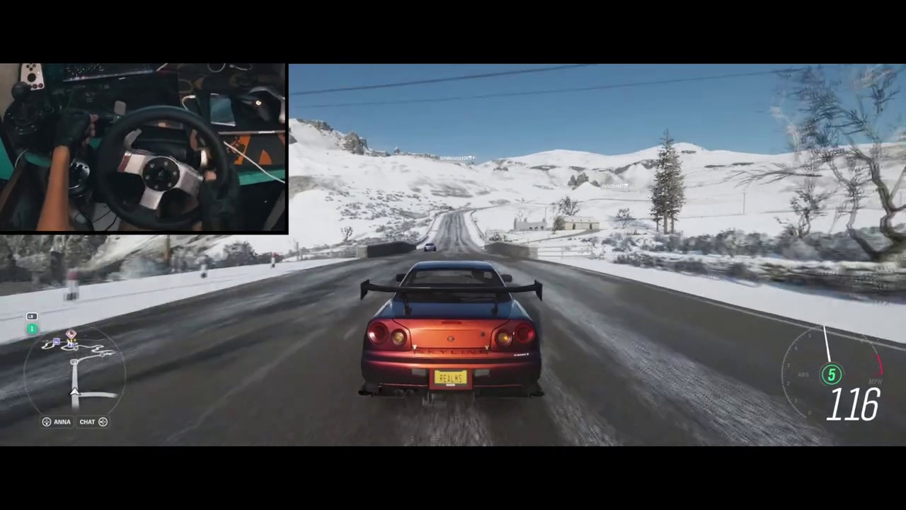 Forza Horizon 4 Drifting Nissan Skyline R34 GTR (Steering Wheel + Shifter + Handbrake) Gameplay