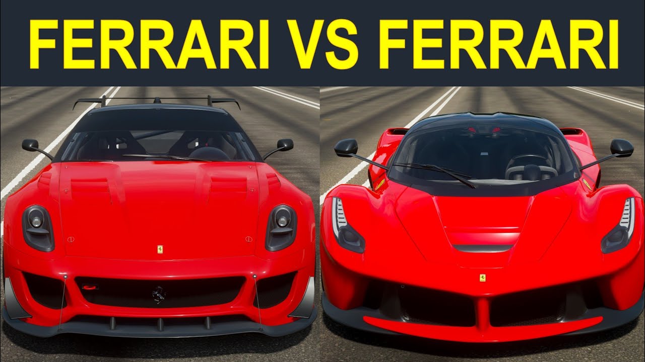Forza Horizon 4: Ferrari LaFerrari vs. Ferrari 599XX Evolution Drag Race