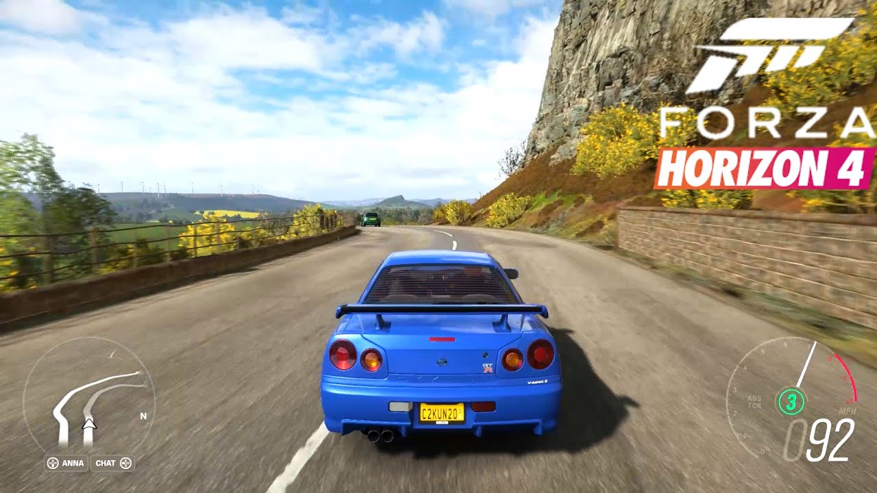 Forza Horizon 4 PC 1080P -Nissan Skyline GTR R34 V Spec II Nur-Test Drive|C2Kun Gaming