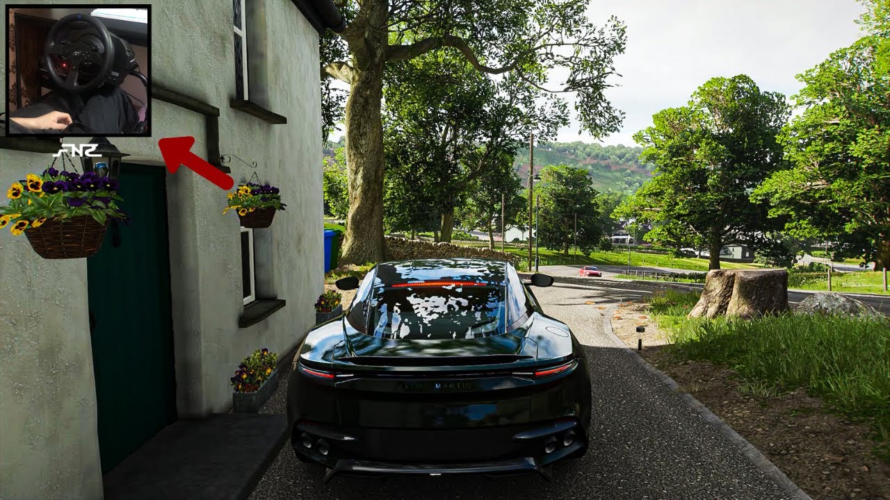 Forza horizon 4 Aston Martin DBS Superleggera (Steering Wheel + Paddle Shifter) Cruising [4K]