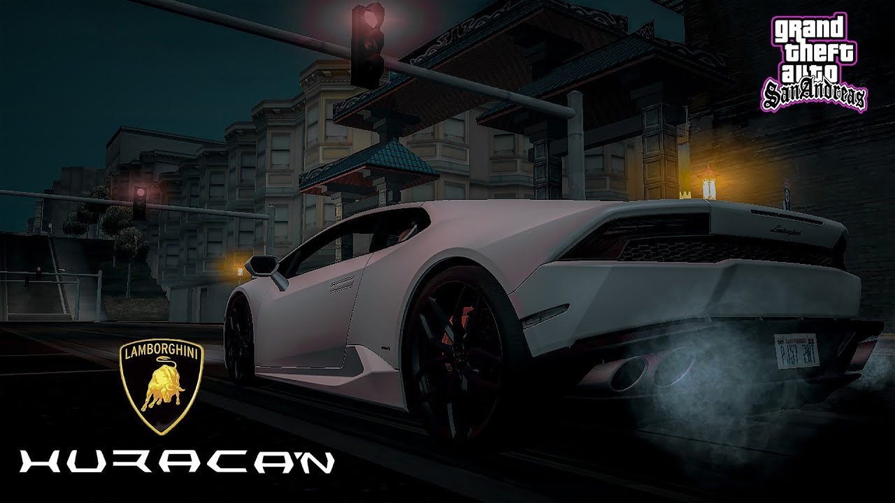 GTA San Andreas Lamborghini Huracan+Realistic Sound Mod