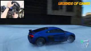 Game Forza Horizon 4 Drifting..Car AUDI R8 V10 Plus in Snow  🔥🔥🌌