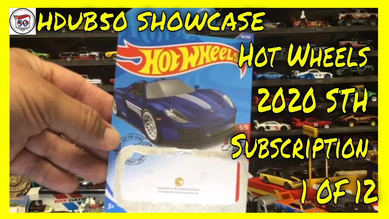 HDub50 Hot Wheels 2020 Porsche 918 Super Treasure Hunt Subscription 1 of 12