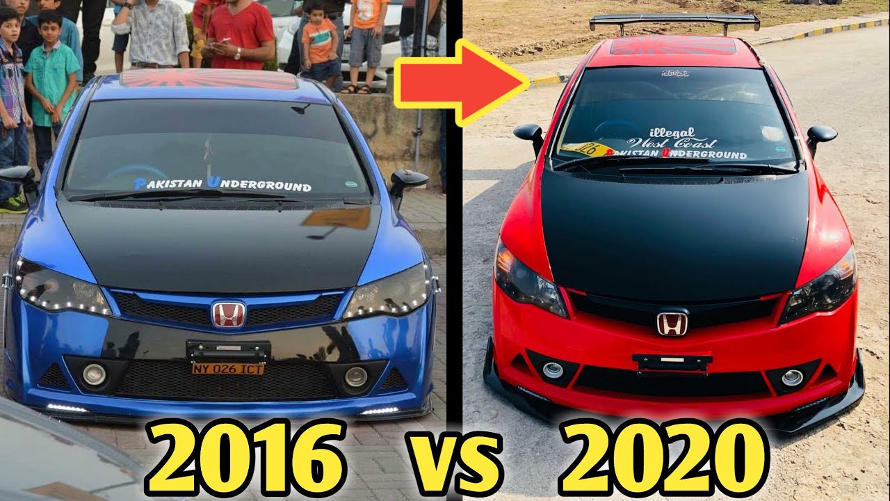 Honda Civic Rebon Modified | amjad khan fd | 2016 To 2020 |tiktok car