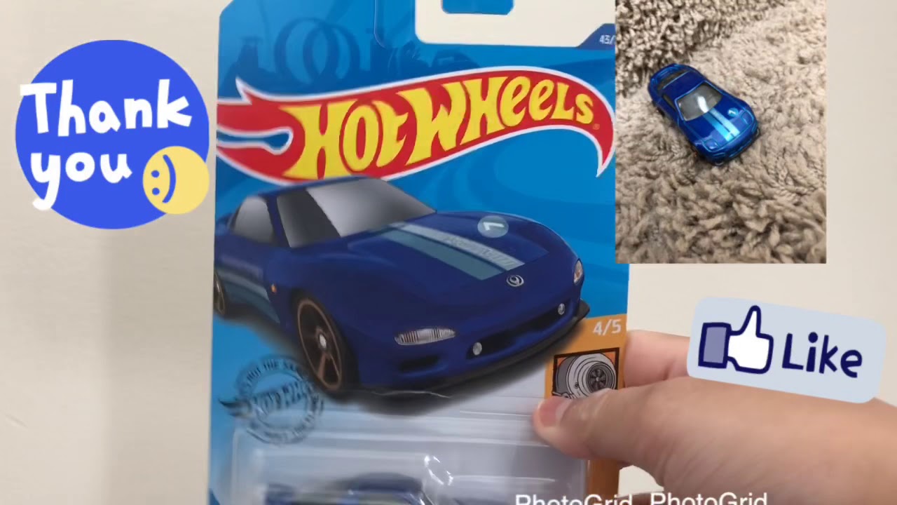 Hot Wheels Mazda Rx7 *Opening Blue Car And Review