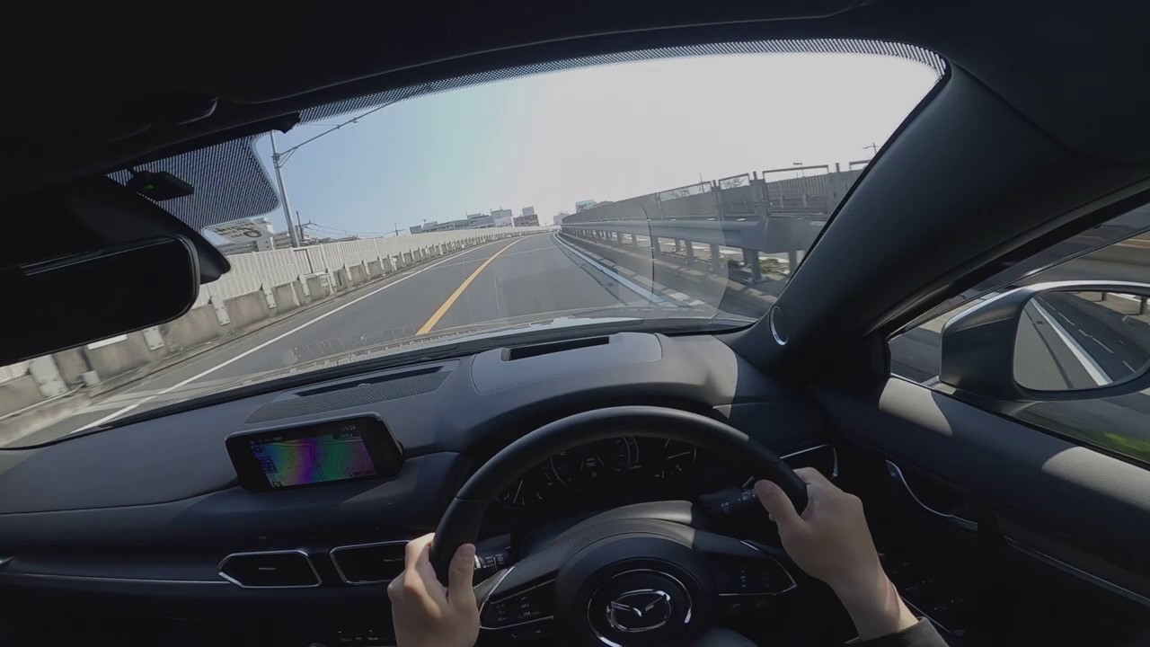【JAPAN】Daytime Drivingトラック トレーラー【MAZDA CX-5】