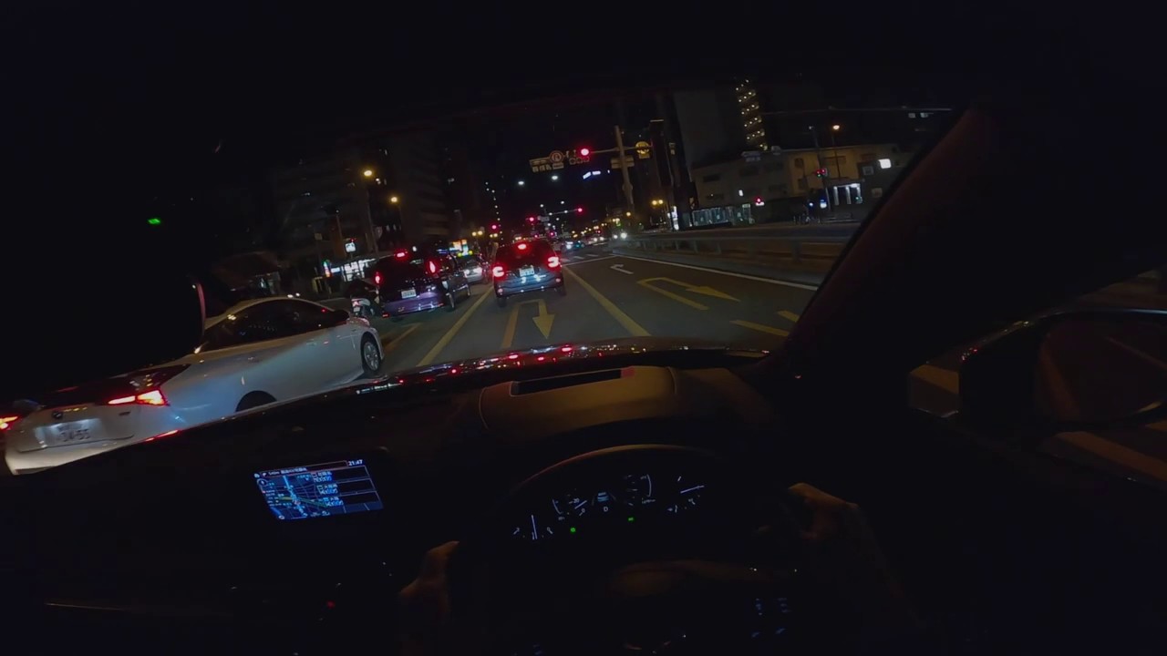 【JAPAN】Night Driving OSAKA Fishing port【MAZDA CX-5】