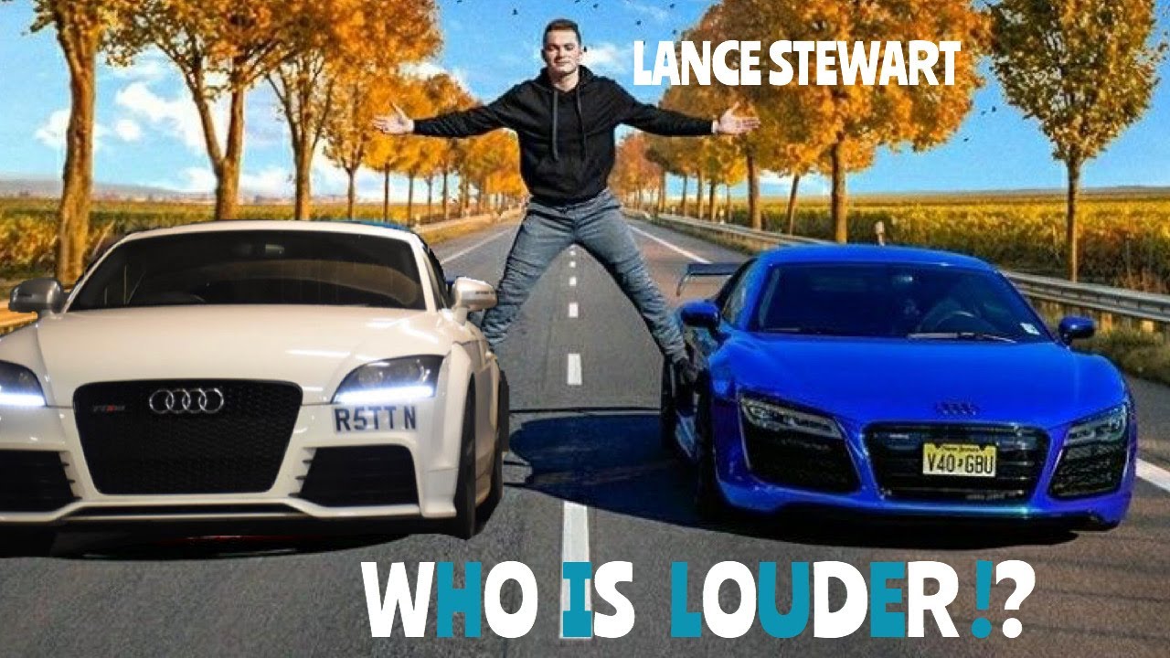 LANCE STEWART AUDI R8 V10 | VS LOUD AUDI TTRS | WHO WINS? EXHAUST BATTLE
