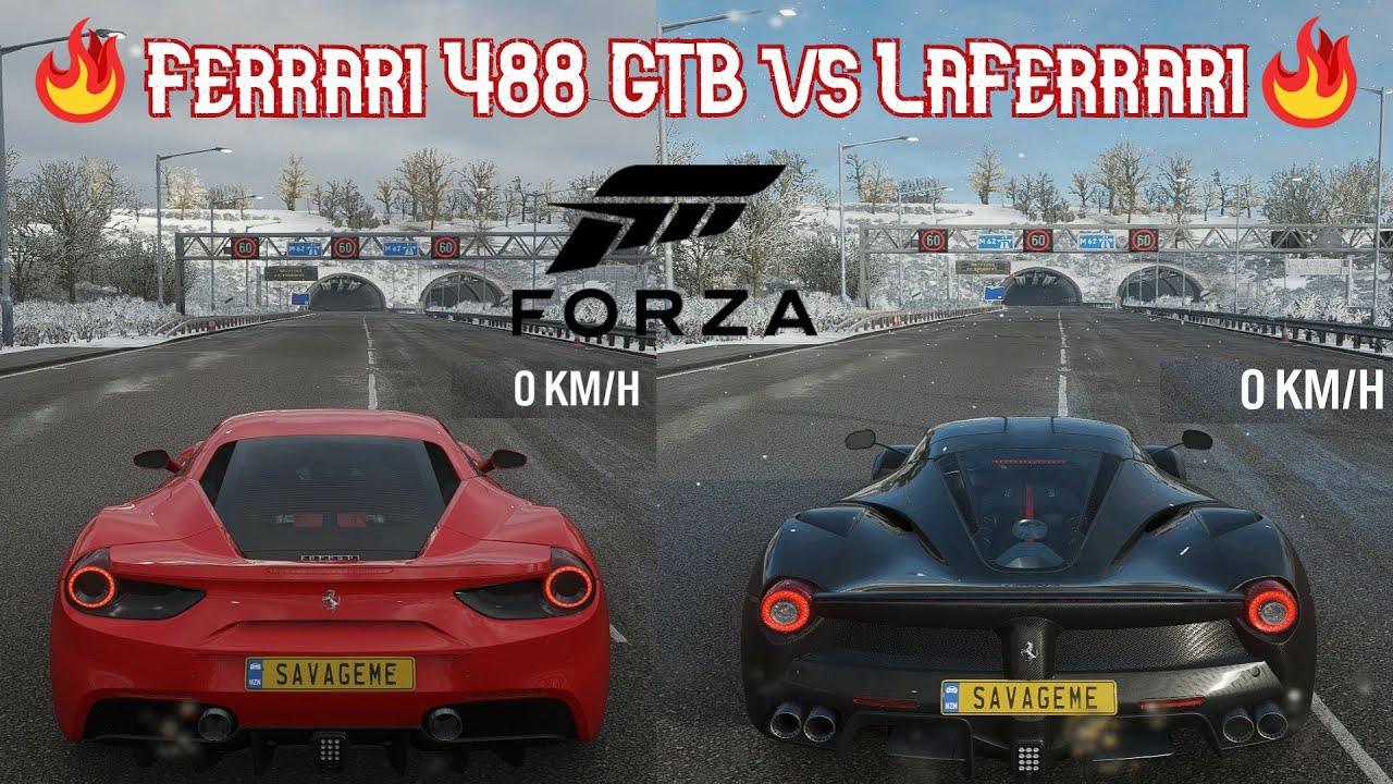 LaFerrari vs Ferrari 488 GTB | The Ultimate Race Battle | Forza Horizon 4