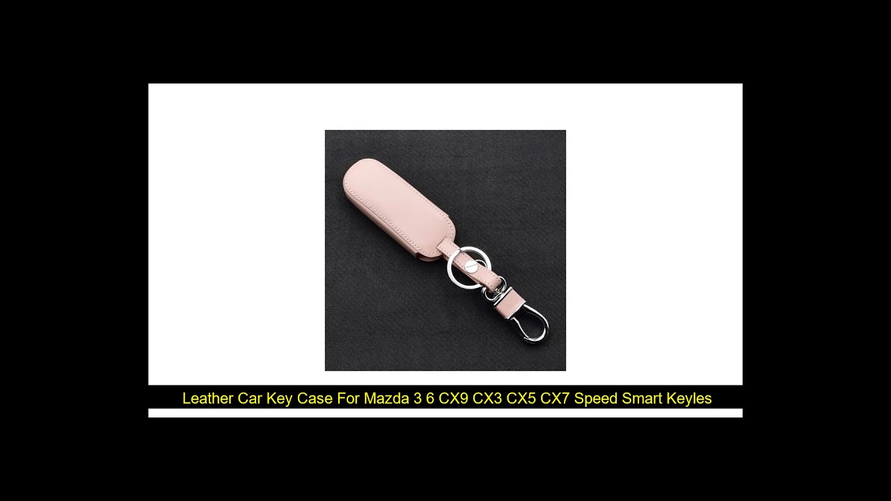 Leather Car Key Case For Mazda 3 6 CX9 CX3 CX5 CX7 Speed Smart Keyless Remote Fob Protector Cover