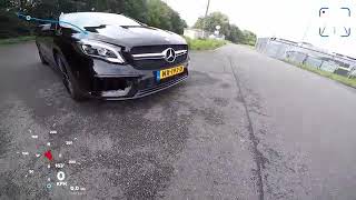 Mercedes GLA 45 AMG AUTOBAHN POV TOP SPEED & RACE START