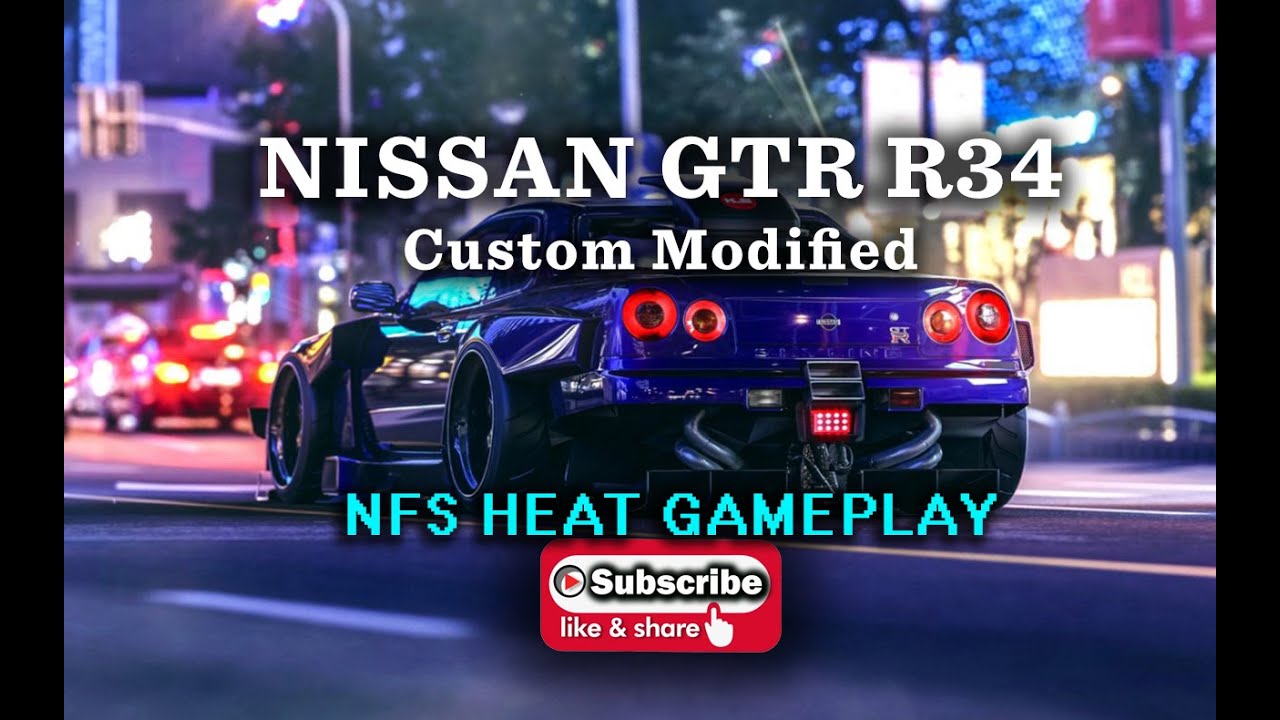 Need For Speed Heat | Nissan Skyline GTR R34 Custom Modified Gameplay | Tribute to Paul Walker