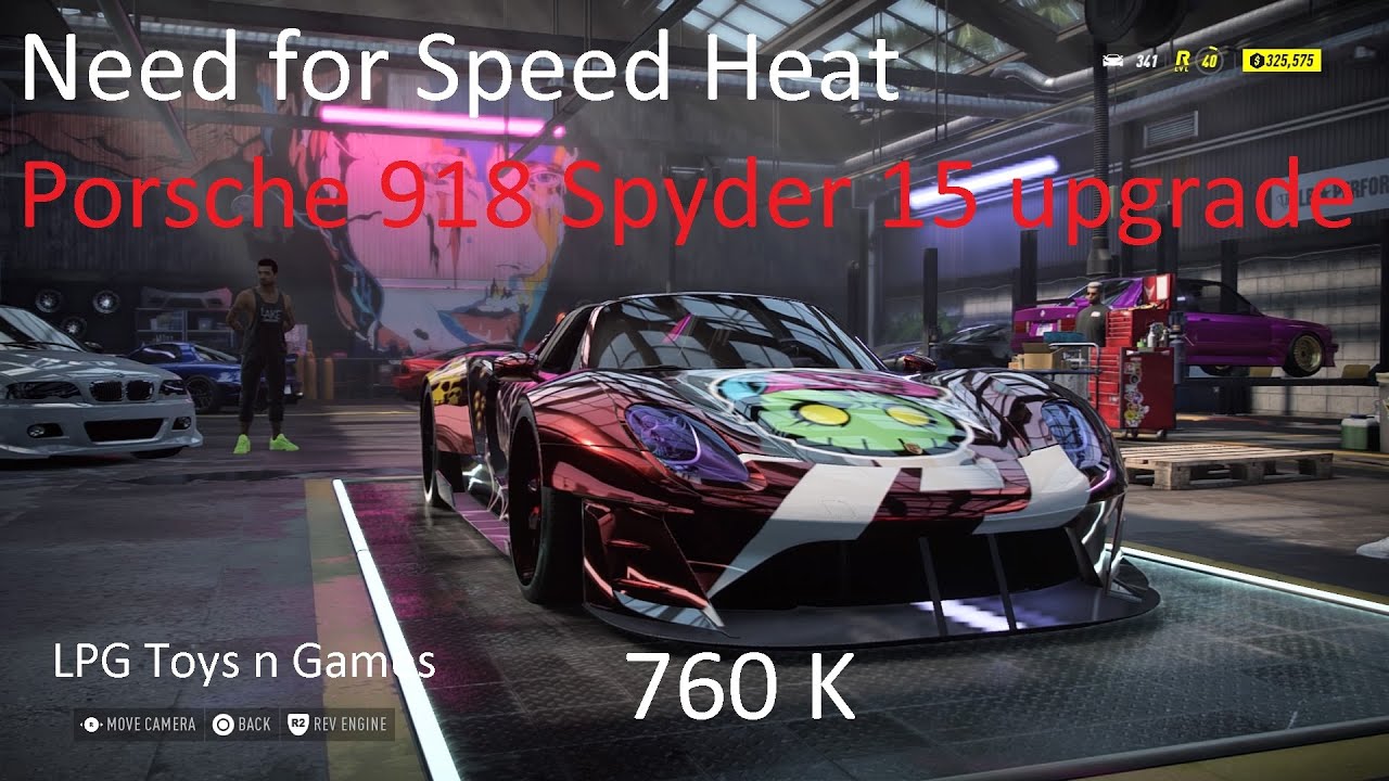 Need for Speed Heat Porsche 918 Spyder 15 Upgrade-Race
