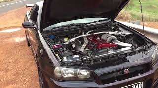 Nissan Skyline GTR R34 Turbo Exhaust Sound Compilations