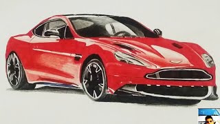 Painting of Aston Martin Vanquish