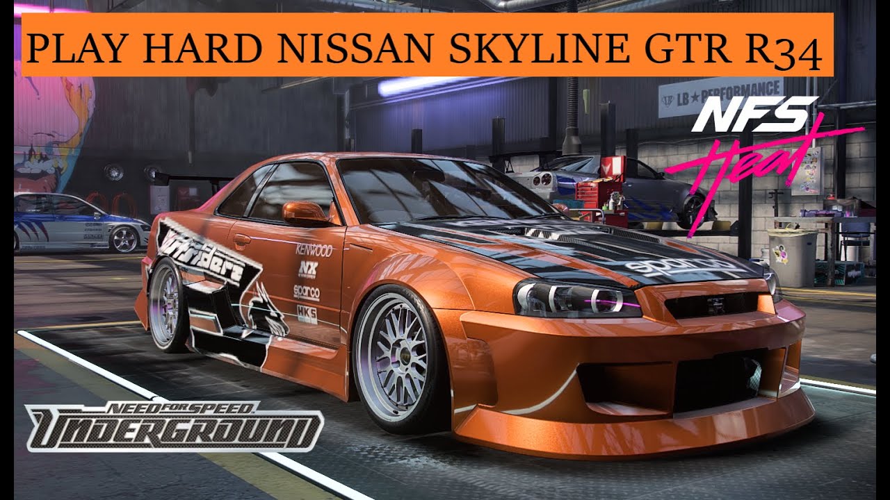 Play Hard NISSAN SKYLINE GTR R34 Need For Speed HEAT INDONESIA