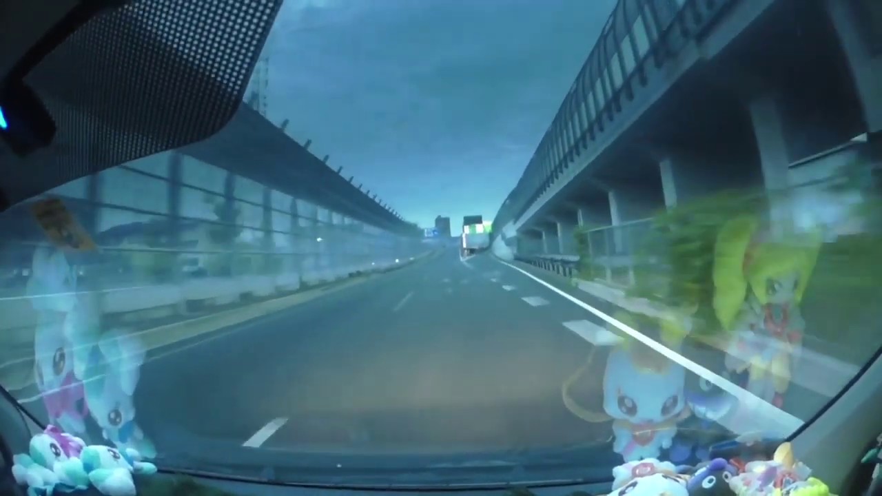 【ワゴンRドライブ動画】名古屋第ニ環状線鳴海IC料金所通過！