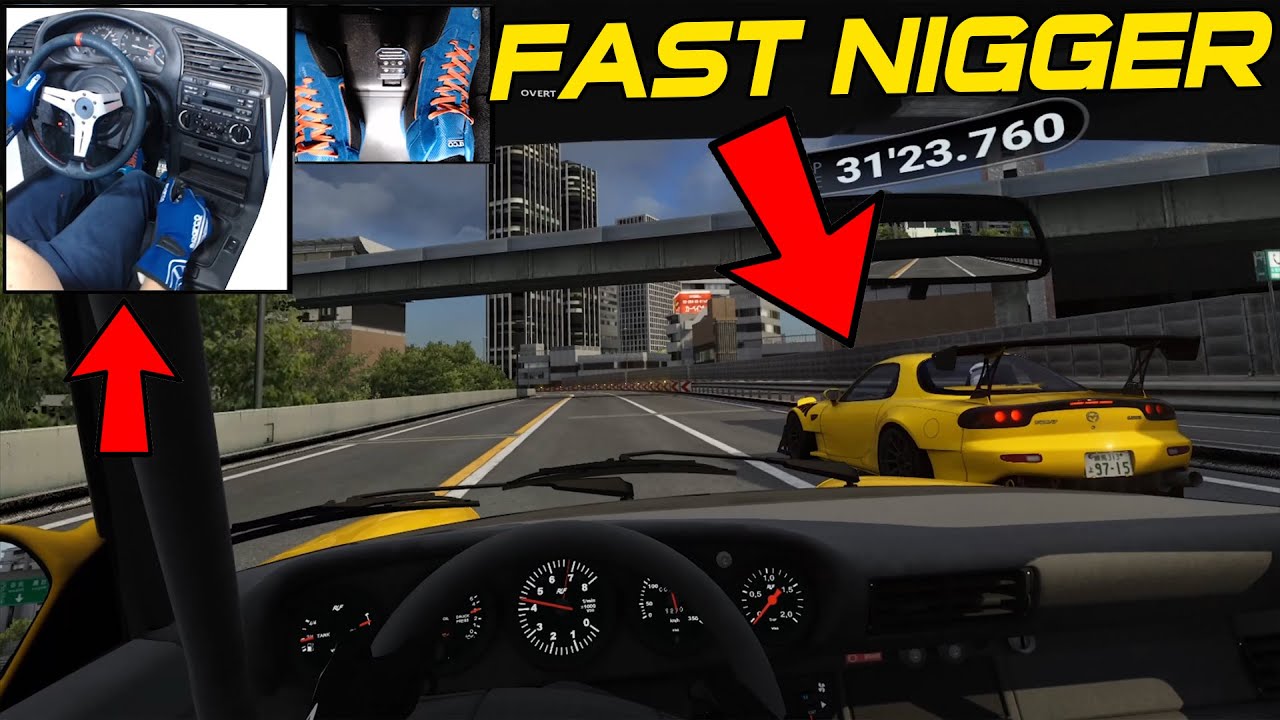 RUF CTR Yellowbird vs Very Fast RX7 at Shuto Expressway C1 [Assetto Corsa VR Online Gameplay]