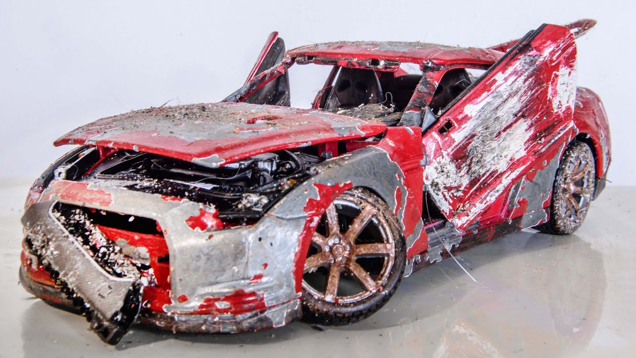 Restoration Abandoned Nissan GTR Tuning Model Car