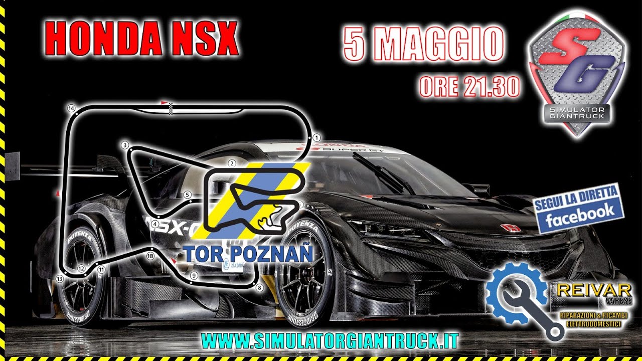 SIMULATOR GIANTRUCK – GARA 2 HONDA NSX GT500 @ TOR POZNAN