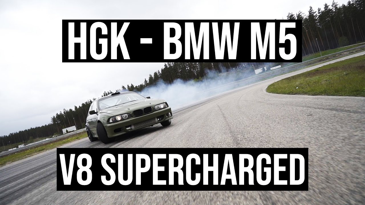 Testing BMW E39 M5 HGK drift car