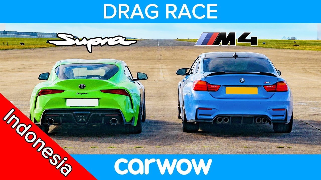 Toyota Supra vs BMW M4: DRAG RACE!