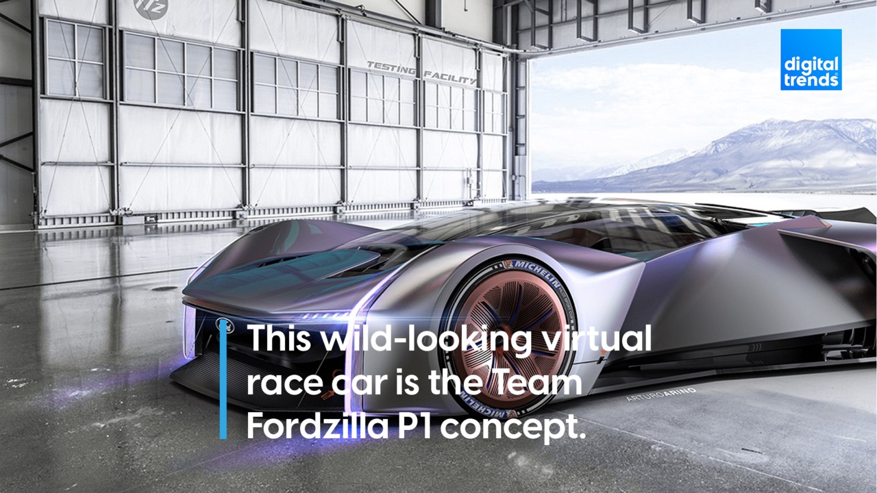 This is the Fordzilla P1 Concept, a virtual race car.