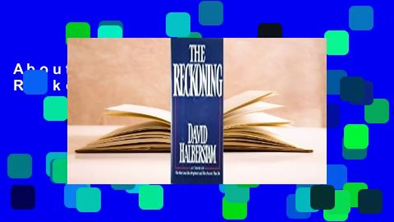 About For Books  The Reckoning  For Kindle