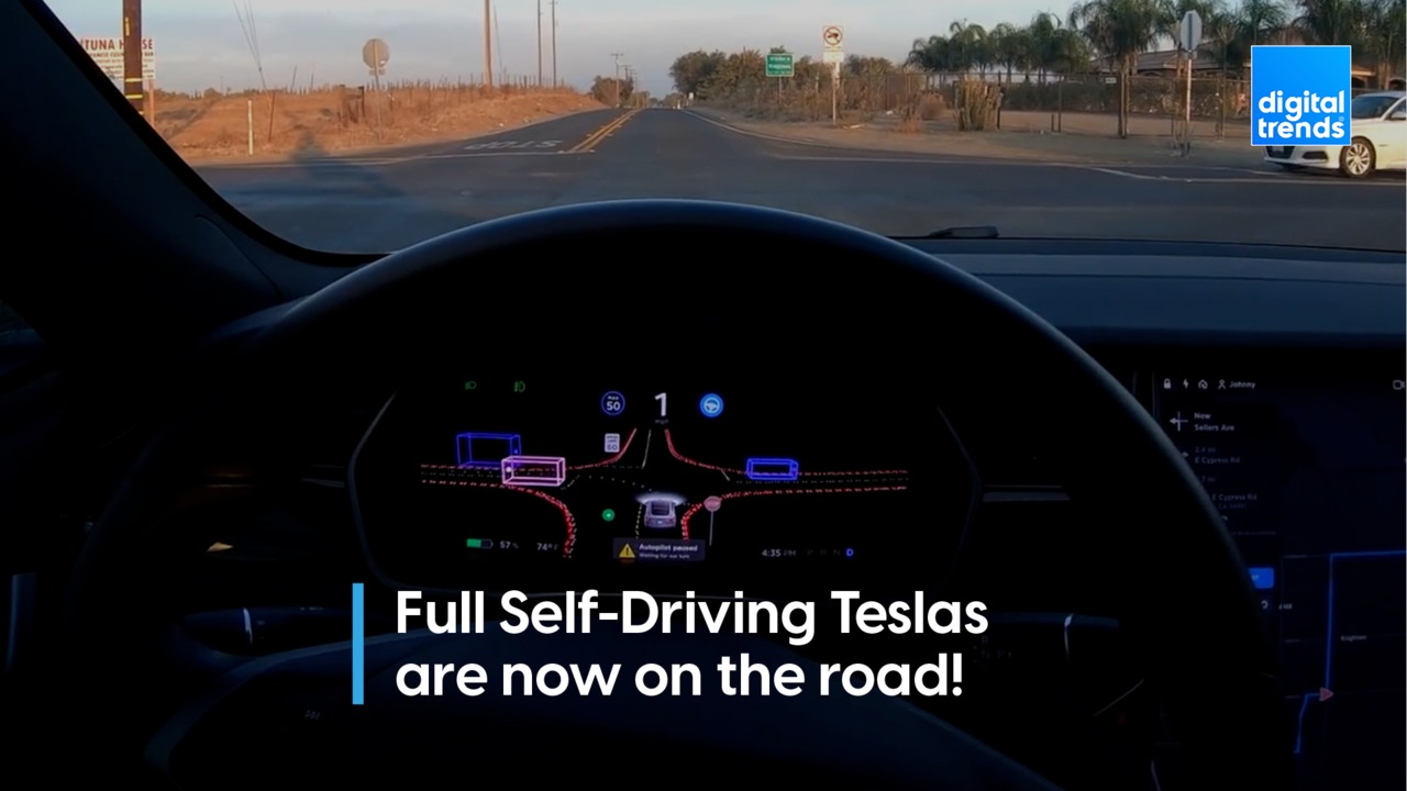 Full Self-Driving Teslas are now on the road!