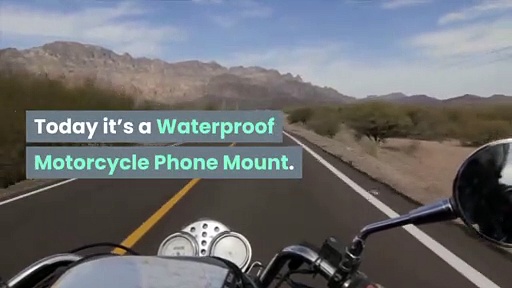 Waterproof Motorcycle Phone Mount – ride in the rain with this bike phone holder