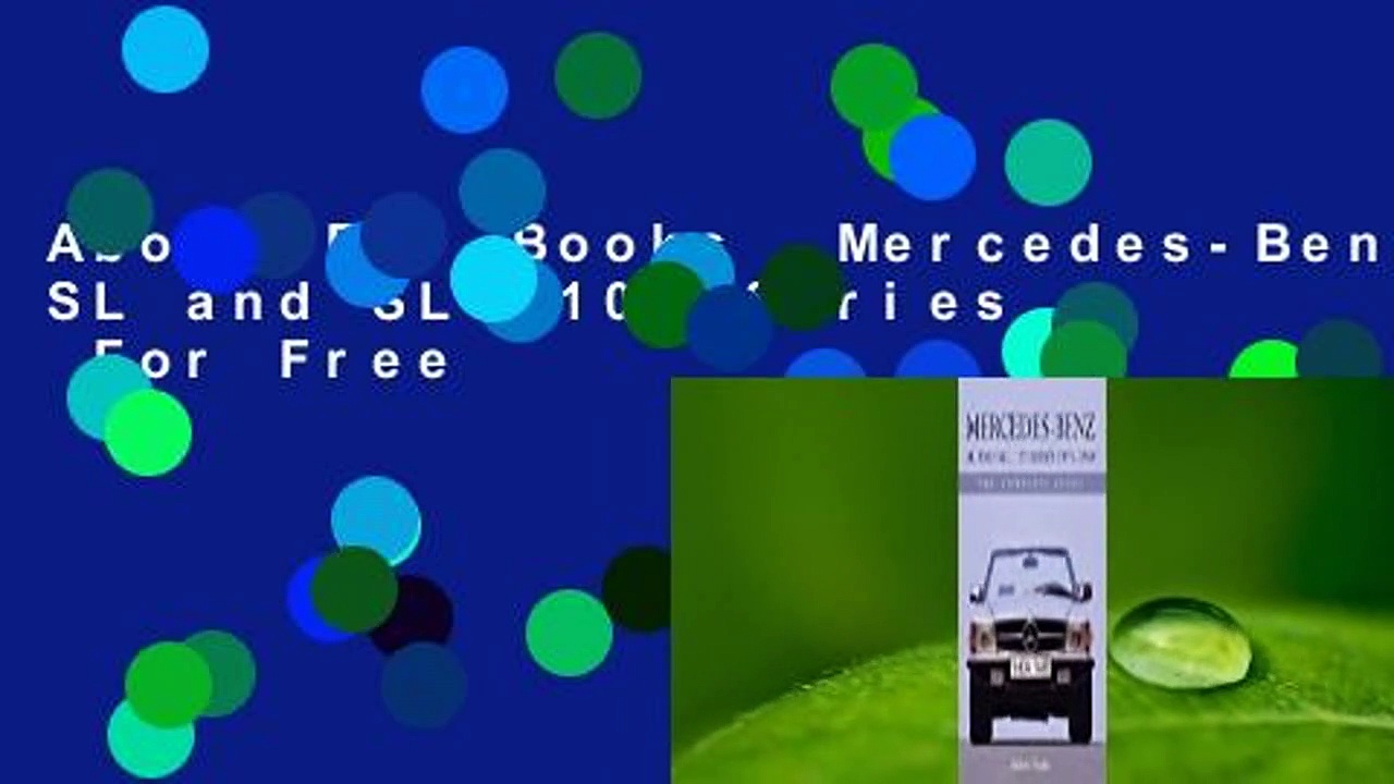 About For Books  Mercedes-Benz SL and SLC 107 Series  For Free