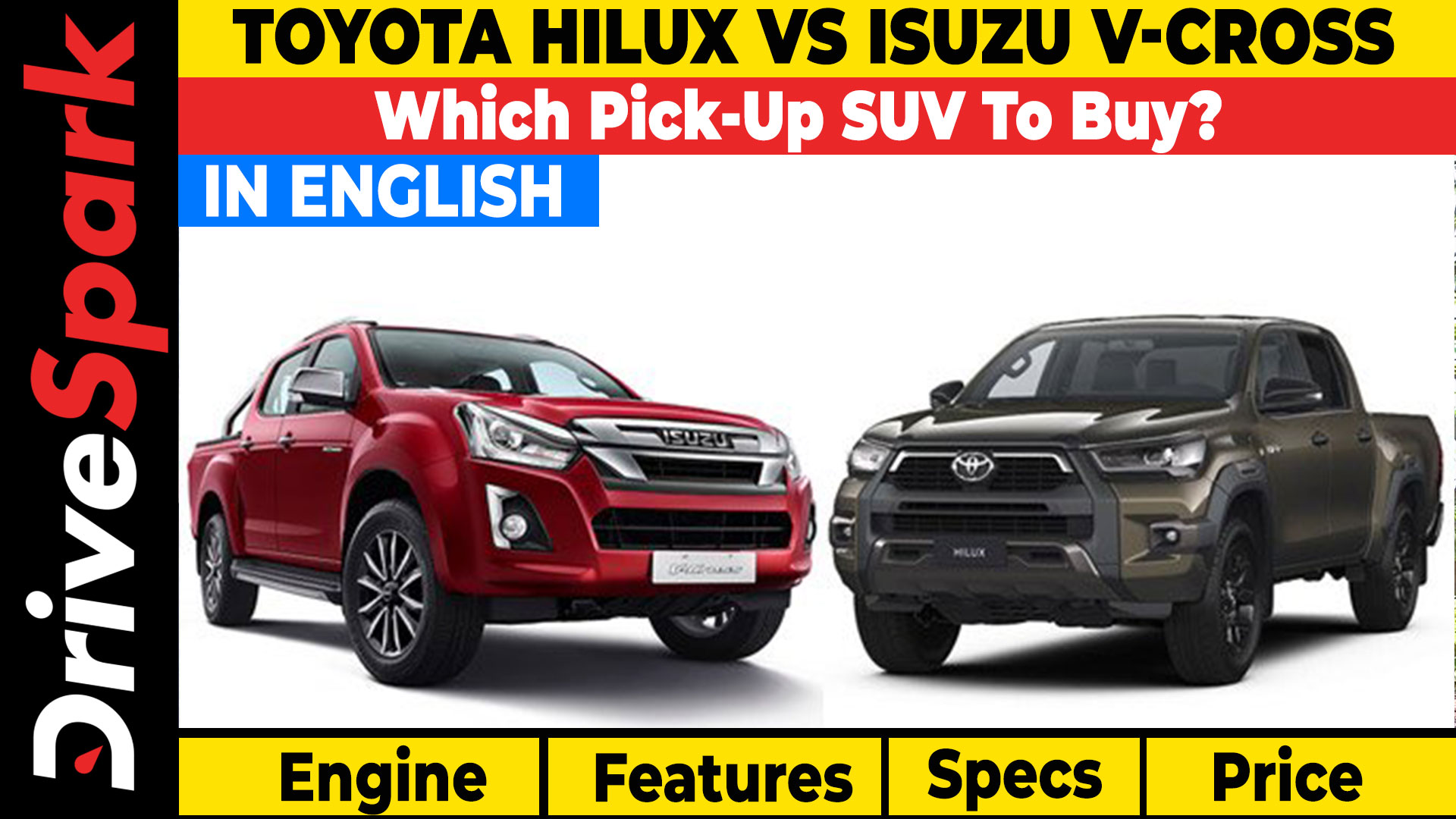 Toyota Hilux Vs Isuzu V-Cross Comparison | Which Pick-Up SUV To Buy?