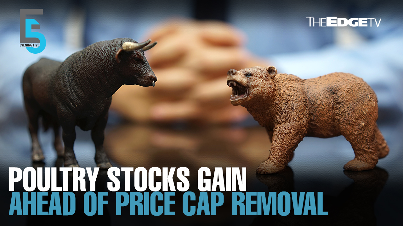 EVENING 5: Poultry stocks gain on price cap removal
