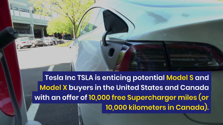 Tesla (TSLA) Incentive Program Offers 10,000 Free Charging Miles To Spur End Of Quarter Sales