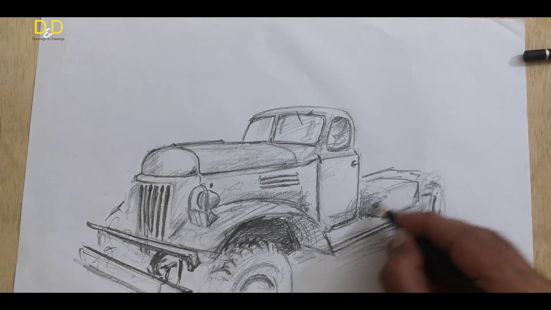 How to Draw an Old Truck: A Step-by-Step Guide for Beginners || 10 Minutes Quick Drawing
