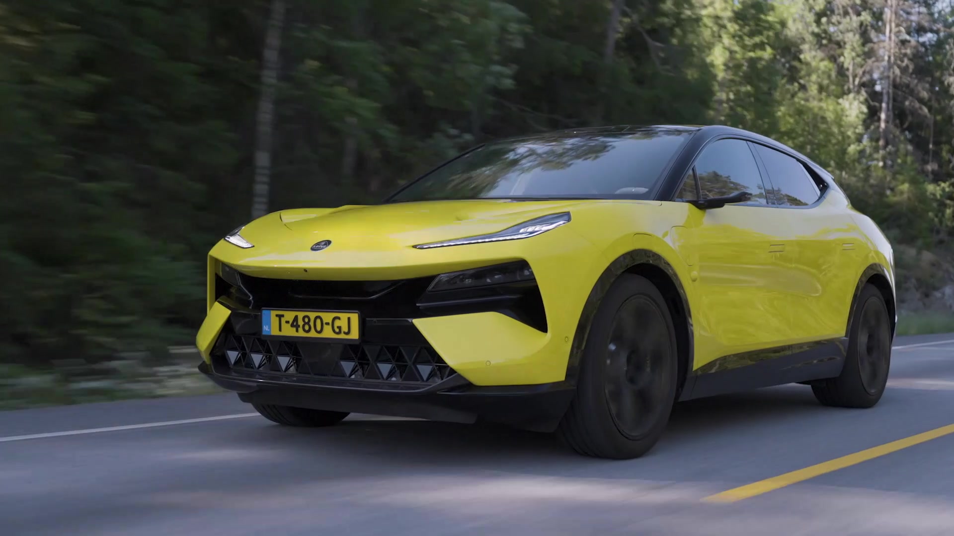 Lotus Eletre S in Solar Yellow Driving Video