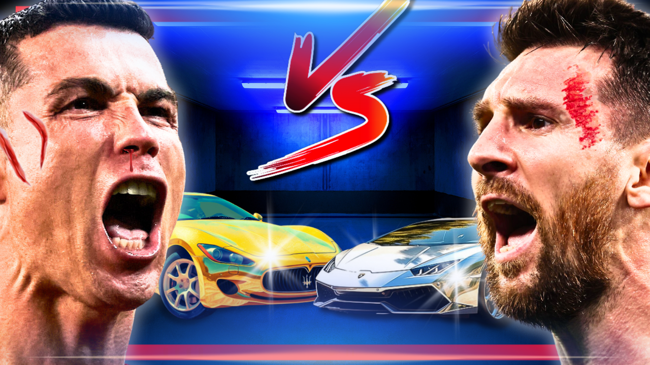 Ronaldo VS Messi CAR BATTLE