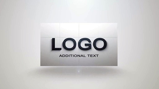 202   Boxes Logo Reveal clean white elegant intro animation