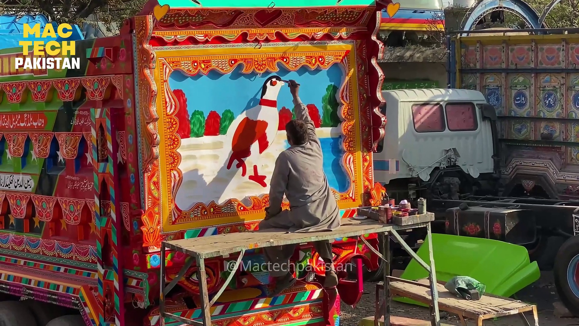 Tape Art Truck Decoration | Amazing Design | Pakistani Truck Art