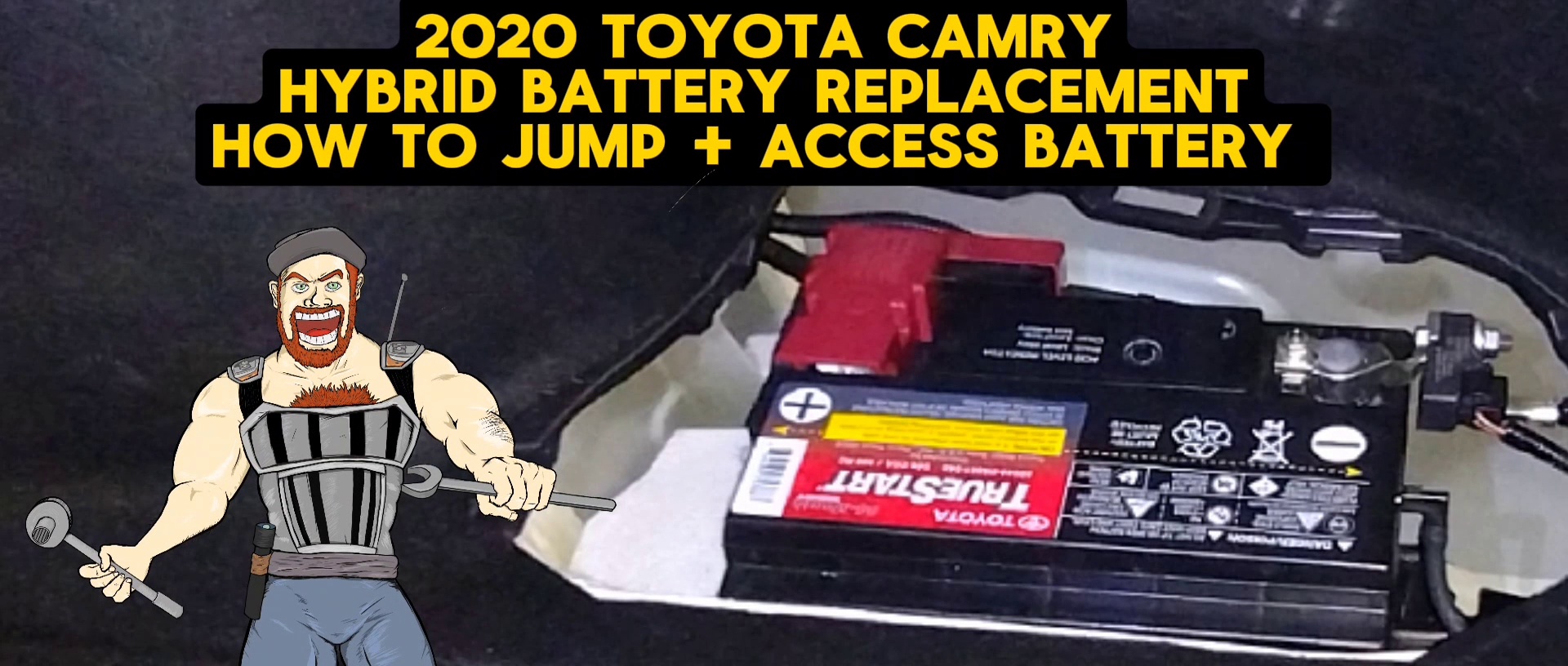 2020 TOYOTA CAMRY HYBRID BATTERY REPLACEMENT + HOW TO JUMP DEAD BATTERY + ACCESS BATTERY