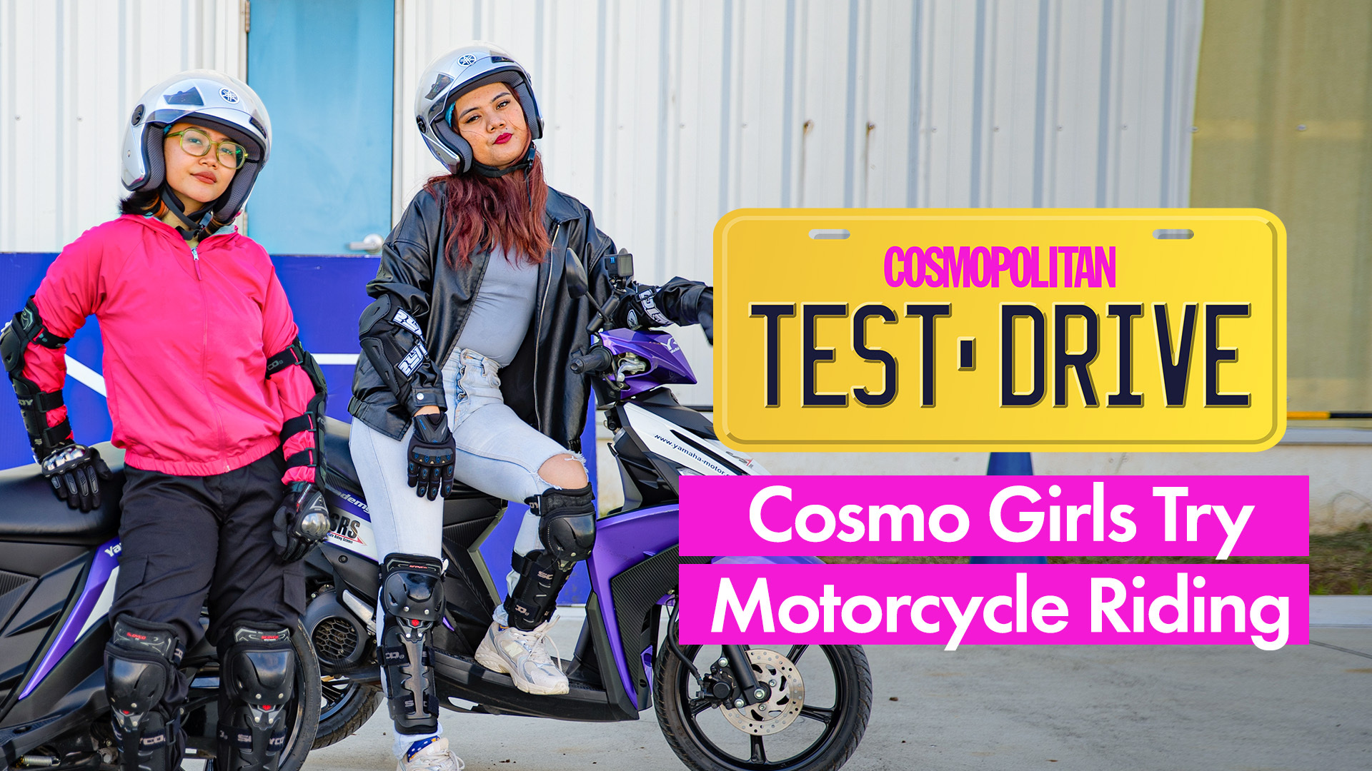 Cosmo Girls Try Motorcycle Riding For The First Time | Cosmo Test Drive